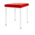 Hocker Exklusiv mit Polster, L x B 40 x 40 cm, Gestellfarbe wei