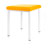 Hocker Exklusiv mit Polster, L x B 40 x 40 cm, Gestellfarbe wei