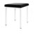 Hocker Exklusiv mit Polster, L x B 40 x 40 cm, Gestellfarbe wei