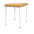 Hocker Exklusiv mit Polster, L x B 40 x 40 cm, Gestellfarbe wei