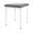 Hocker Exklusiv mit Polster, L x B 40 x 40 cm, Gestellfarbe wei
