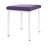 Hocker Exklusiv mit Polster, L x B 40 x 40 cm, Gestellfarbe wei