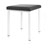 Hocker Exklusiv mit Polster, L x B 40 x 40 cm, Gestellfarbe wei