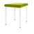 Hocker Exklusiv mit Polster, L x B 40 x 40 cm, Gestellfarbe wei