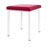 Hocker Exklusiv mit Polster, L x B 40 x 40 cm, Gestellfarbe wei