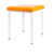 Hocker Exklusiv mit Polster, L x B 40 x 40 cm, Gestellfarbe wei