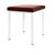 Hocker Exklusiv mit Polster, L x B 40 x 40 cm, Gestellfarbe wei