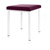 Hocker Exklusiv mit Polster, L x B 40 x 40 cm, Gestellfarbe wei