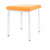 Hocker Exklusiv mit Polster, L x B 40 x 40 cm, Gestellfarbe wei