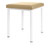 Hocker Exklusiv mit Polster, L x B 40 x 40 cm, Gestellfarbe wei