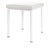 Hocker Exklusiv mit Polster, L x B 40 x 40 cm, Gestellfarbe wei