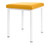 Hocker Exklusiv mit Polster, L x B 40 x 40 cm, Gestellfarbe wei