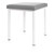 Hocker Exklusiv mit Polster, L x B 40 x 40 cm, Gestellfarbe wei