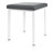Hocker Exklusiv mit Polster, L x B 40 x 40 cm, Gestellfarbe wei