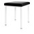 Hocker Exklusiv mit Polster, L x B 40 x 40 cm, Gestellfarbe wei