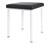 Hocker Exklusiv mit Polster, L x B 40 x 40 cm, Gestellfarbe wei