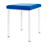 Hocker Exklusiv mit Polster, L x B 40 x 40 cm, Gestellfarbe wei