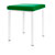 Hocker Exklusiv mit Polster, L x B 40 x 40 cm, Gestellfarbe wei