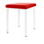 Hocker Exklusiv mit Polster, L x B 40 x 40 cm, Gestellfarbe wei