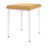 Hocker Exklusiv mit Polster, L x B 40 x 40 cm, Gestellfarbe wei