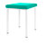 Hocker Exklusiv mit Polster, L x B 40 x 40 cm, Gestellfarbe wei