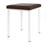 Hocker Exklusiv mit Polster, L x B 40 x 40 cm, Gestellfarbe wei