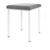 Hocker Exklusiv mit Polster, L x B 40 x 40 cm, Gestellfarbe wei