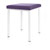 Hocker Exklusiv mit Polster, L x B 40 x 40 cm, Gestellfarbe wei