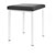 Hocker Exklusiv mit Polster, L x B 40 x 40 cm, Gestellfarbe wei