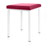 Hocker Exklusiv mit Polster, L x B 40 x 40 cm, Gestellfarbe wei
