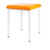 Hocker Exklusiv mit Polster, L x B 40 x 40 cm, Gestellfarbe wei