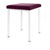 Hocker Exklusiv mit Polster, L x B 40 x 40 cm, Gestellfarbe wei