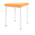 Hocker Exklusiv mit Polster, L x B 40 x 40 cm, Gestellfarbe wei