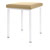 Hocker Exklusiv mit Polster, L x B 40 x 40 cm, Gestellfarbe wei