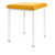 Hocker Exklusiv mit Polster, L x B 40 x 40 cm, Gestellfarbe wei