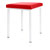 Hocker Exklusiv mit Polster, L x B 40 x 40 cm, Gestellfarbe wei