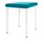 Hocker Exklusiv mit Polster, L x B 40 x 40 cm, Gestellfarbe wei