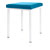 Hocker Exklusiv mit Polster, L x B 40 x 40 cm, Gestellfarbe wei