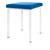 Hocker Exklusiv mit Polster, L x B 40 x 40 cm, Gestellfarbe wei