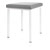 Hocker Exklusiv mit Polster, L x B 40 x 40 cm, Gestellfarbe wei