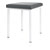 Hocker Exklusiv mit Polster, L x B 40 x 40 cm, Gestellfarbe wei