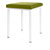 Hocker Exklusiv mit Polster, L x B 40 x 40 cm, Gestellfarbe wei
