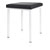 Hocker Exklusiv mit Polster, L x B 40 x 40 cm, Gestellfarbe wei