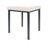 Hocker Exklusiv mit Polster, L x B 40 x 40 cm, Gestellfarbe anthrazit