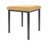Hocker Exklusiv mit Polster, L x B 40 x 40 cm, Gestellfarbe anthrazit