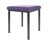 Hocker Exklusiv mit Polster, L x B 40 x 40 cm, Gestellfarbe anthrazit