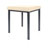 Hocker Exklusiv mit Polster, L x B 40 x 40 cm, Gestellfarbe anthrazit