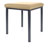 Hocker Exklusiv mit Polster, L x B 40 x 40 cm, Gestellfarbe anthrazit