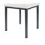 Hocker Exklusiv mit Polster, L x B 40 x 40 cm, Gestellfarbe anthrazit