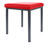 Hocker Exklusiv mit Polster, L x B 40 x 40 cm, Gestellfarbe anthrazit